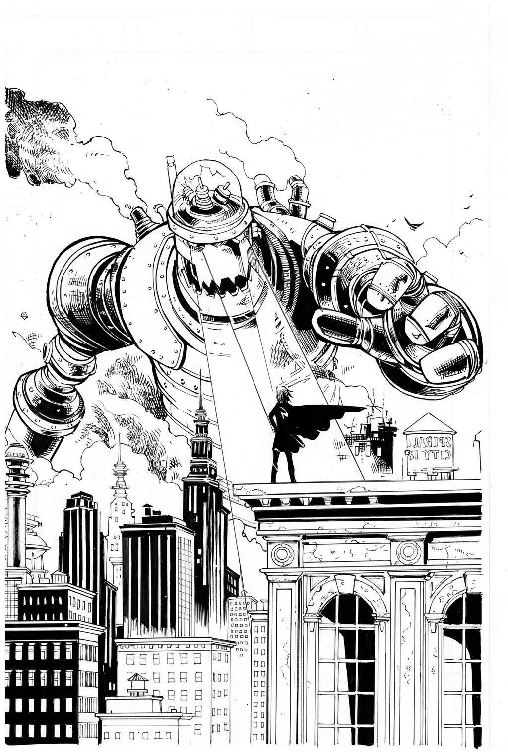 Black Hammer by Dean Ormston inks by Curiel