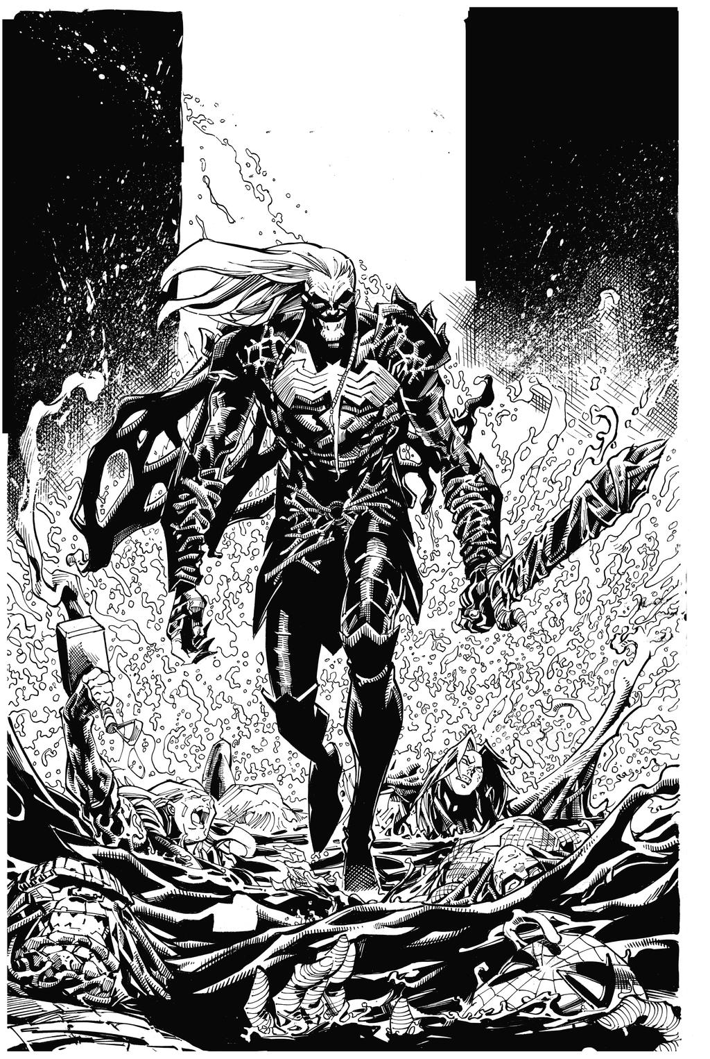 King In Black By Stegman inks by Curiel