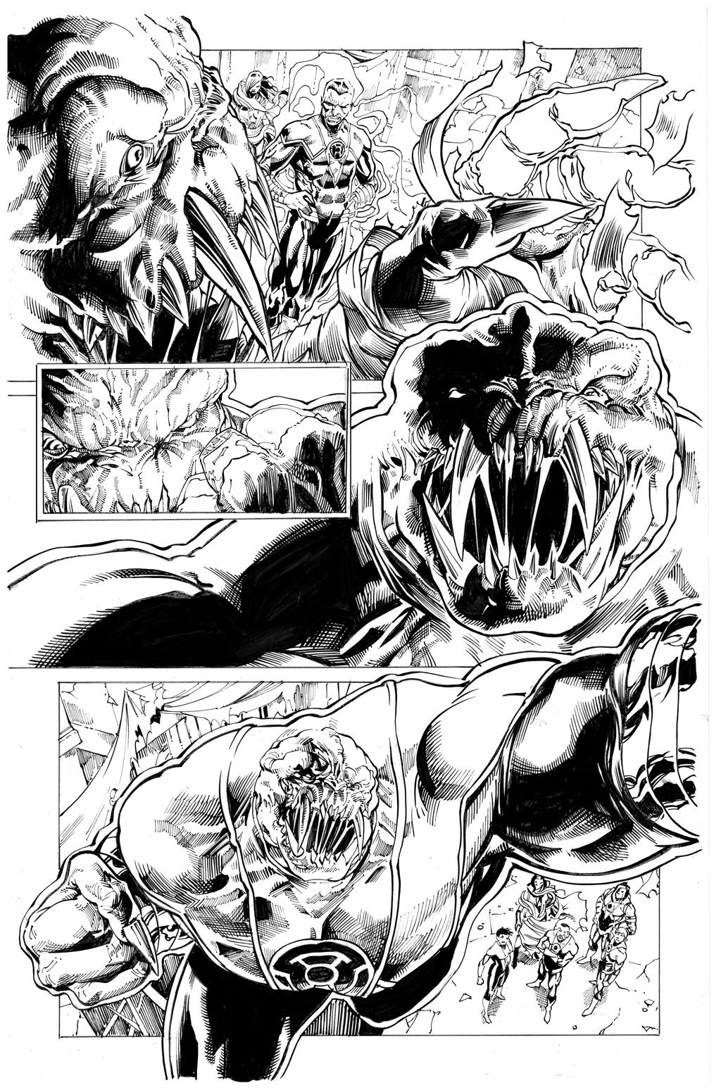 Sinestro Pg2 By Martin Coccolo inks by Curiel