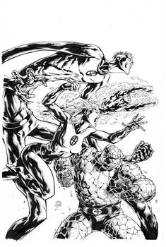Fantastic Four By Ryan Stegman inks by Curiel