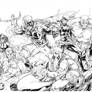 Wildcats By Brett Booth inks by Curiel