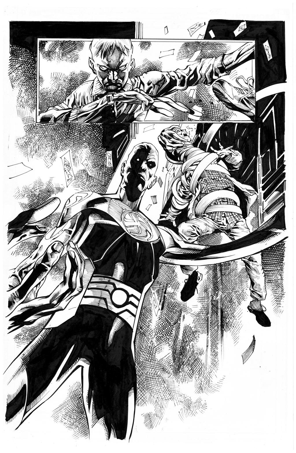Freedom Fighters By Eddie Barrows inks by Curiel