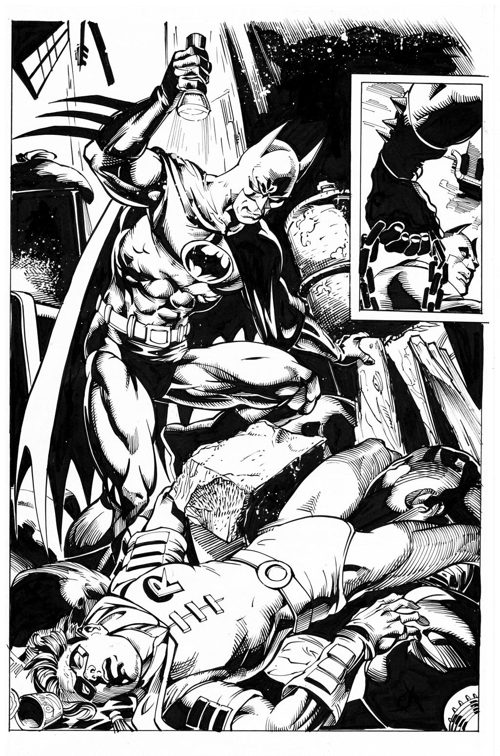 Batman by Geof Isherwood inks by Curiel