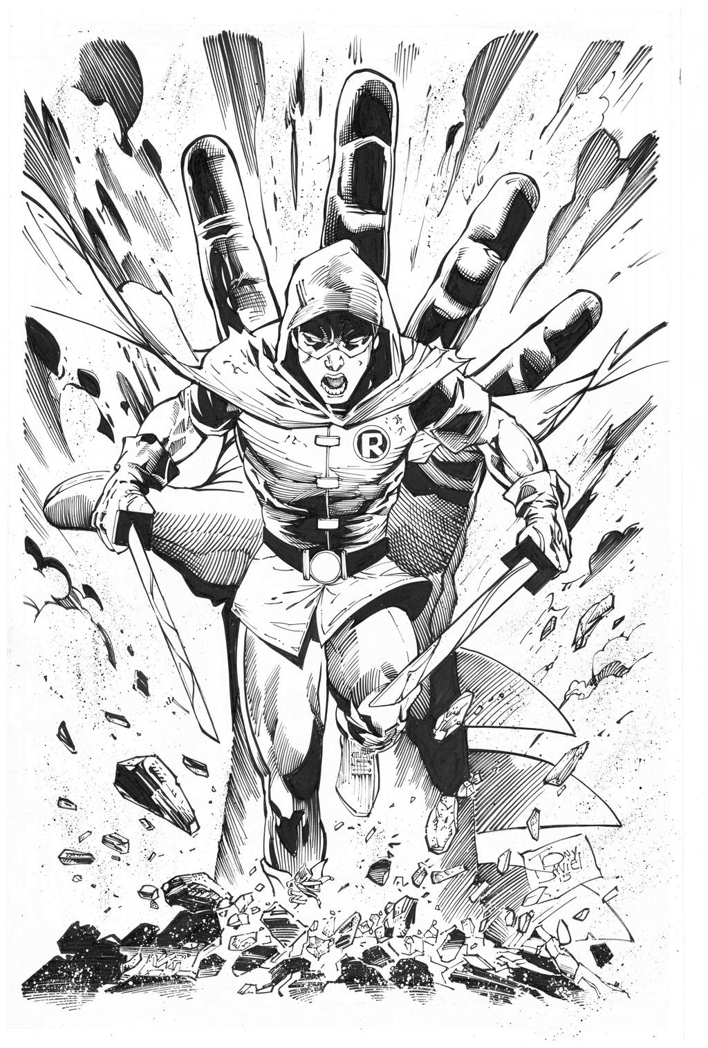 Robin By Tony Daniel Inks By Curiel By Ulisescuriel On Deviantart Robin By Tony Daniel Inks By Curiel By Ulisescuriel On Deviantart