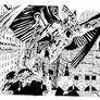 Hawkman by Joe Bennett inks by Curiel