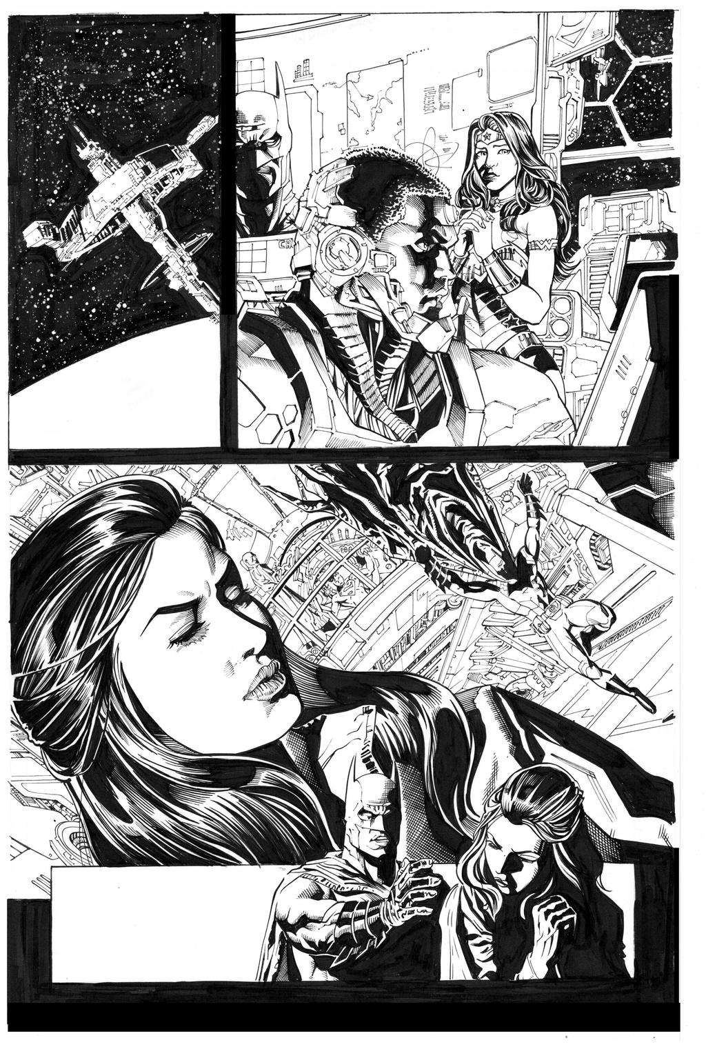 Jla By Jack Herbert inks by Curiel