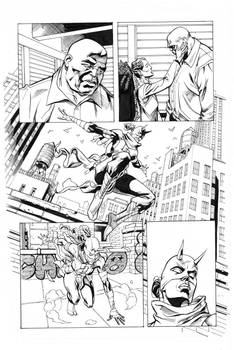 Daredevil By Mike Hawthorne inks by Curiel