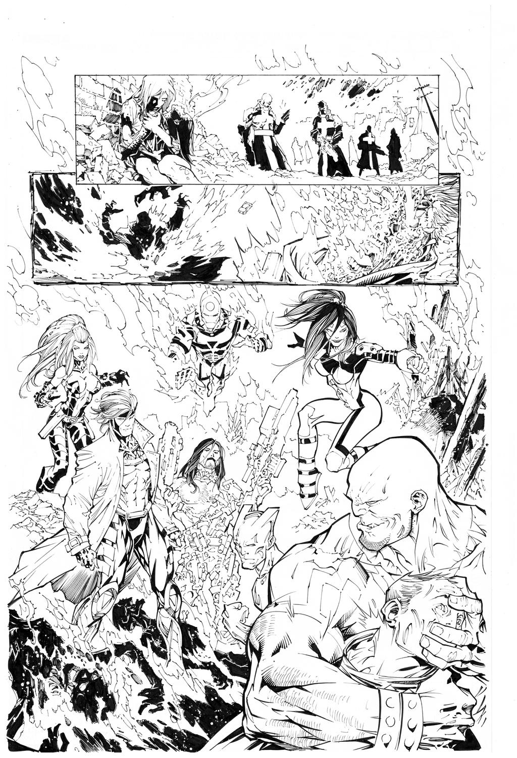 X-men By Marc Silvestri inks by Curiel
