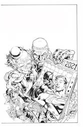 Superman Batman By Ivan Reis inks by Curiel