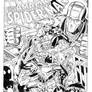 Spidey By Ron Frenz inks by Curiel