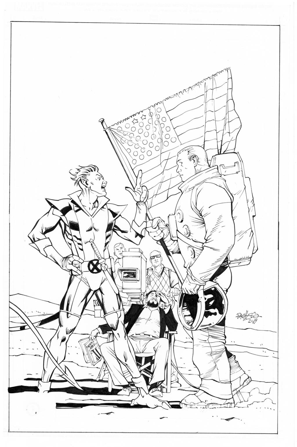 X Men By Carlos Pacheco, inks by Curiel