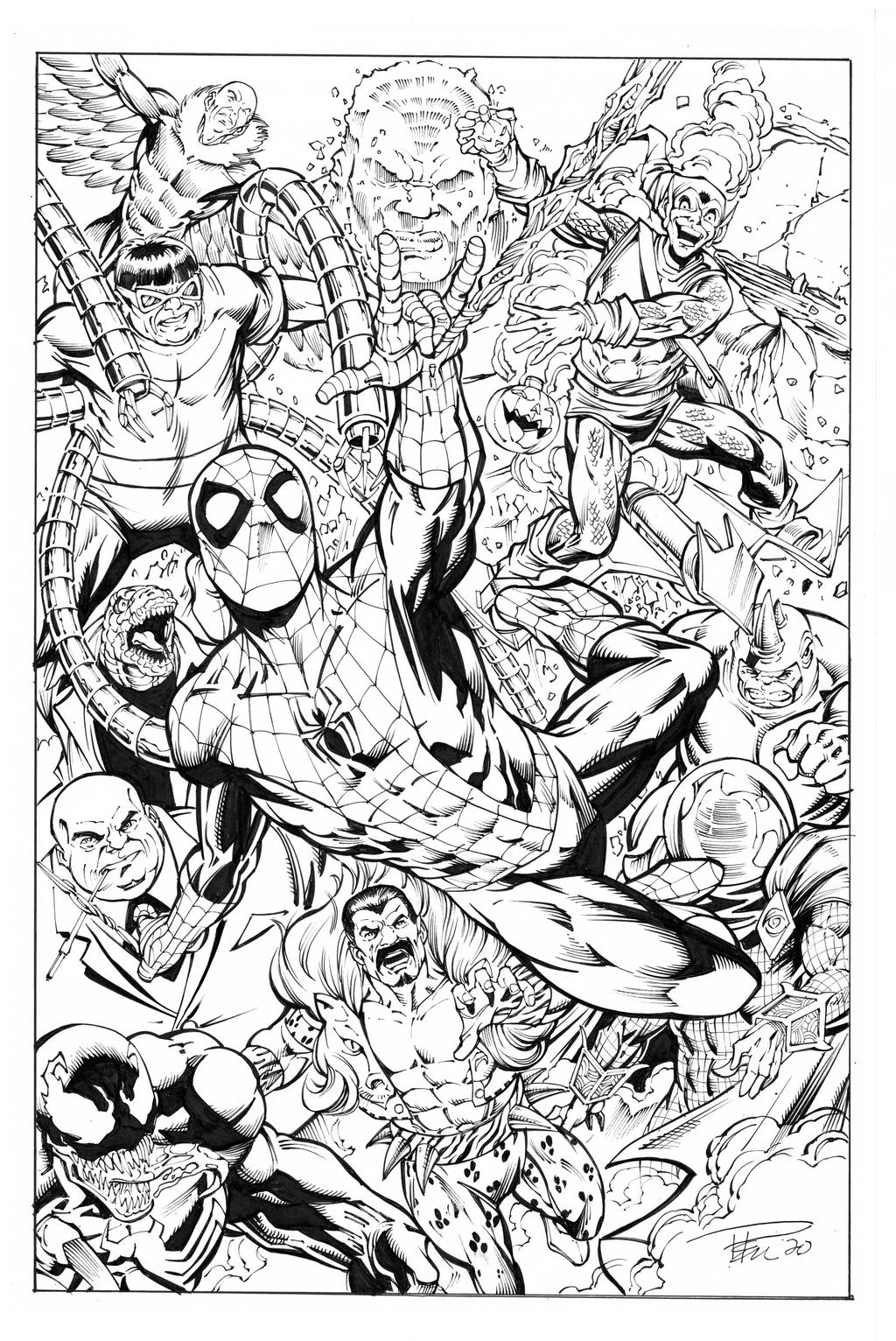 Spidey by Paul Pelletier inks by Curiel