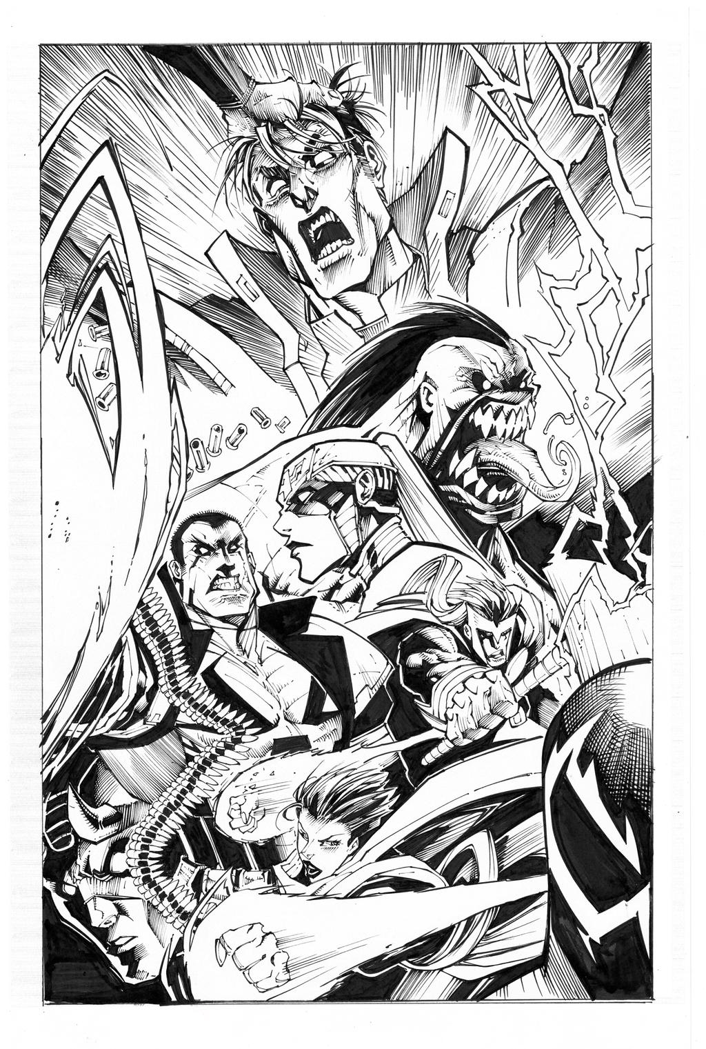 Marvel 2099 By Gerardo Sandoval inks by Curiel