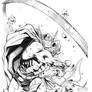 Thor By Sergio Davila, inks by Curiel