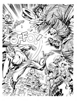 The Guardian By Jack Kirby ink by Curiel