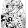 Thor Vs Hulk By Ron Frenz inks by Curiel