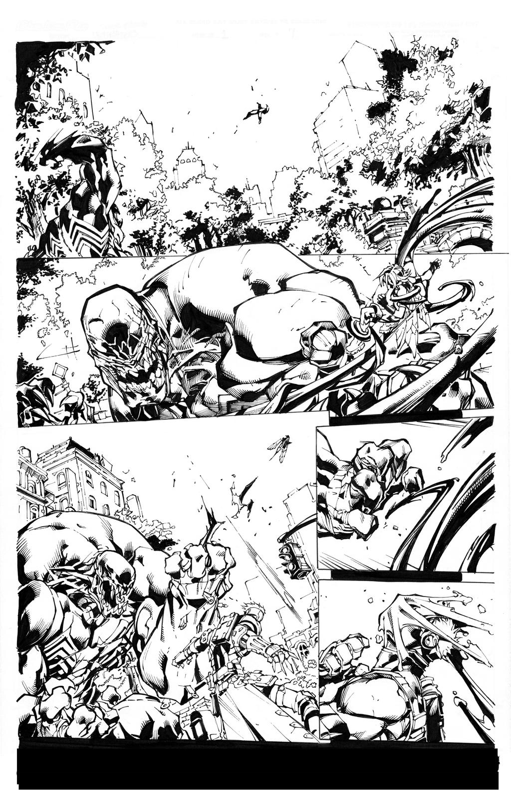 Ultimates By Joe Mad inks by Curiel