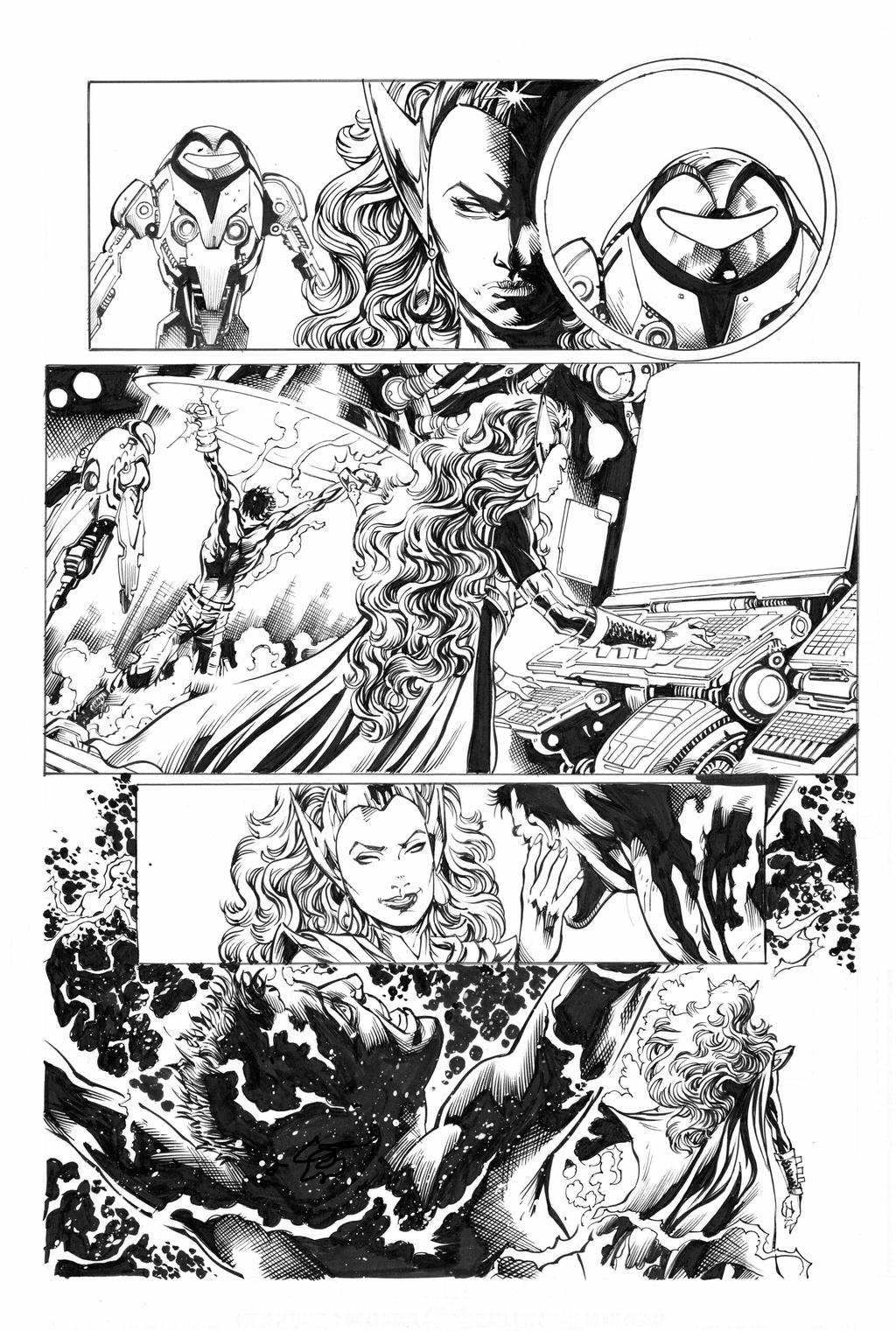 Titans by Jose Luis inks by Curiel
