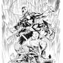Spidey Wolvie And Dd By Nheto Diaz inks Curiel