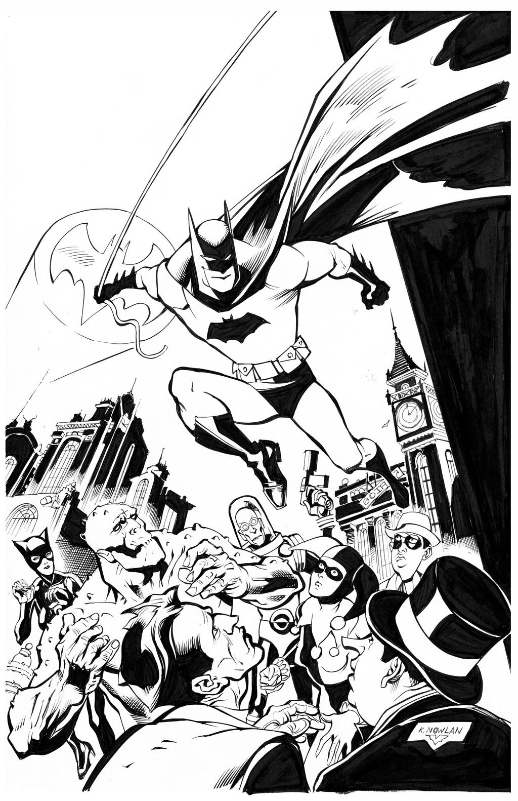 Batman Animated By kevin Nowlan inks Curiel