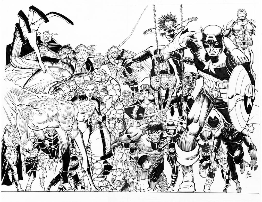 Marvel By Romita Jr Inks By Curiel By Ulisescuriel On Deviantart Marvel By Romita Jr Inks By Curiel By Ulisescuriel On Deviantart
