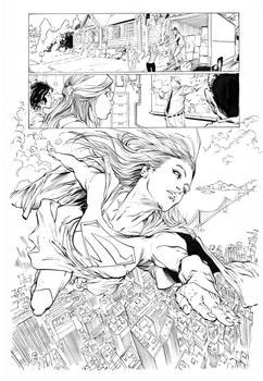 Supergirl By Robson Rocha, inks by Curiel