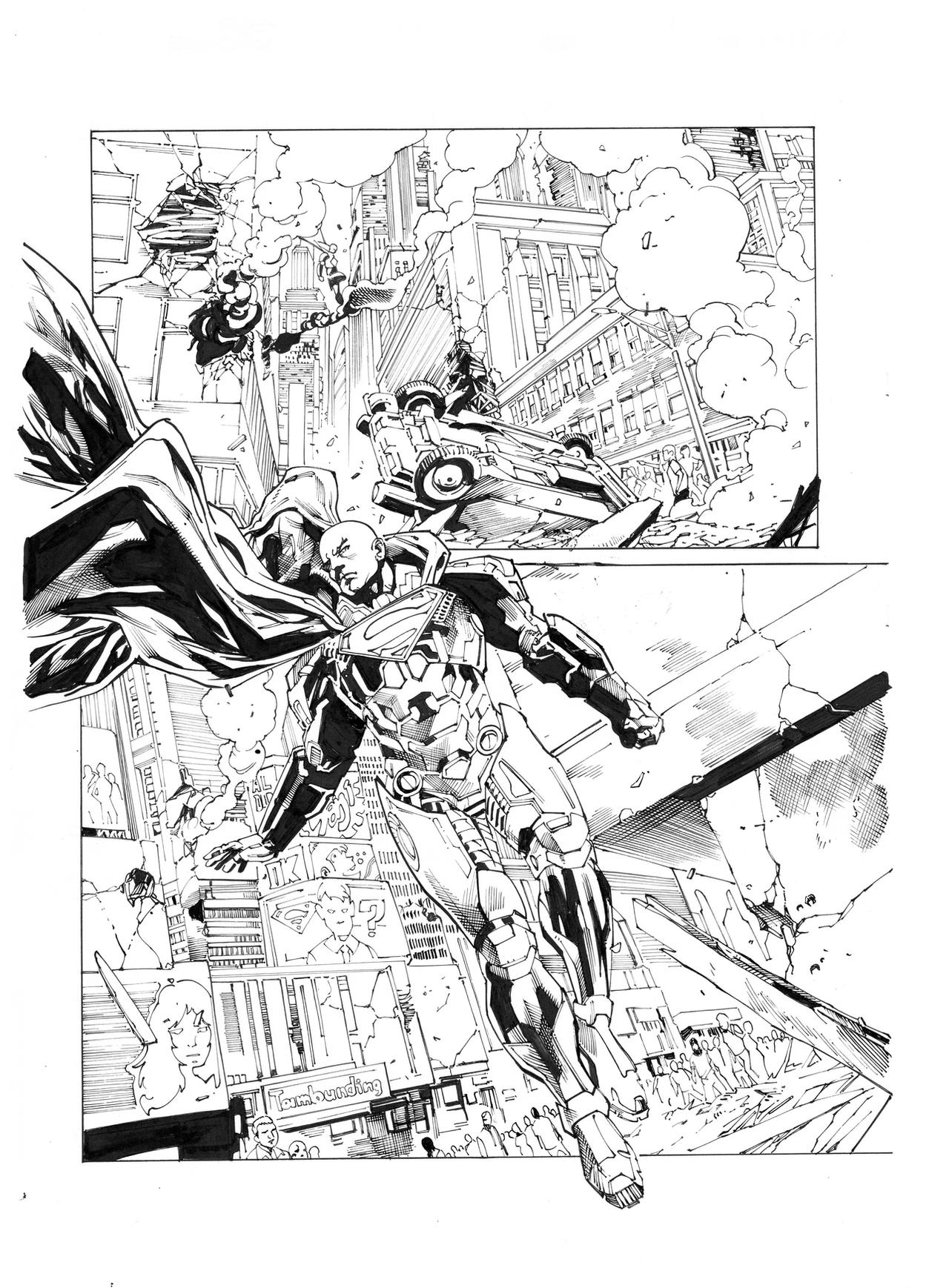 luthor by Stephen Segovia inks by Curiel