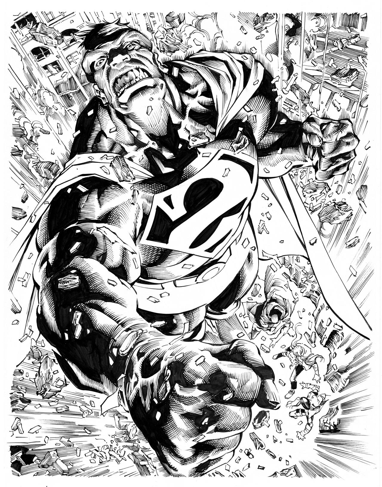 Bizarro By Eddie Barrows, inks by Curiel