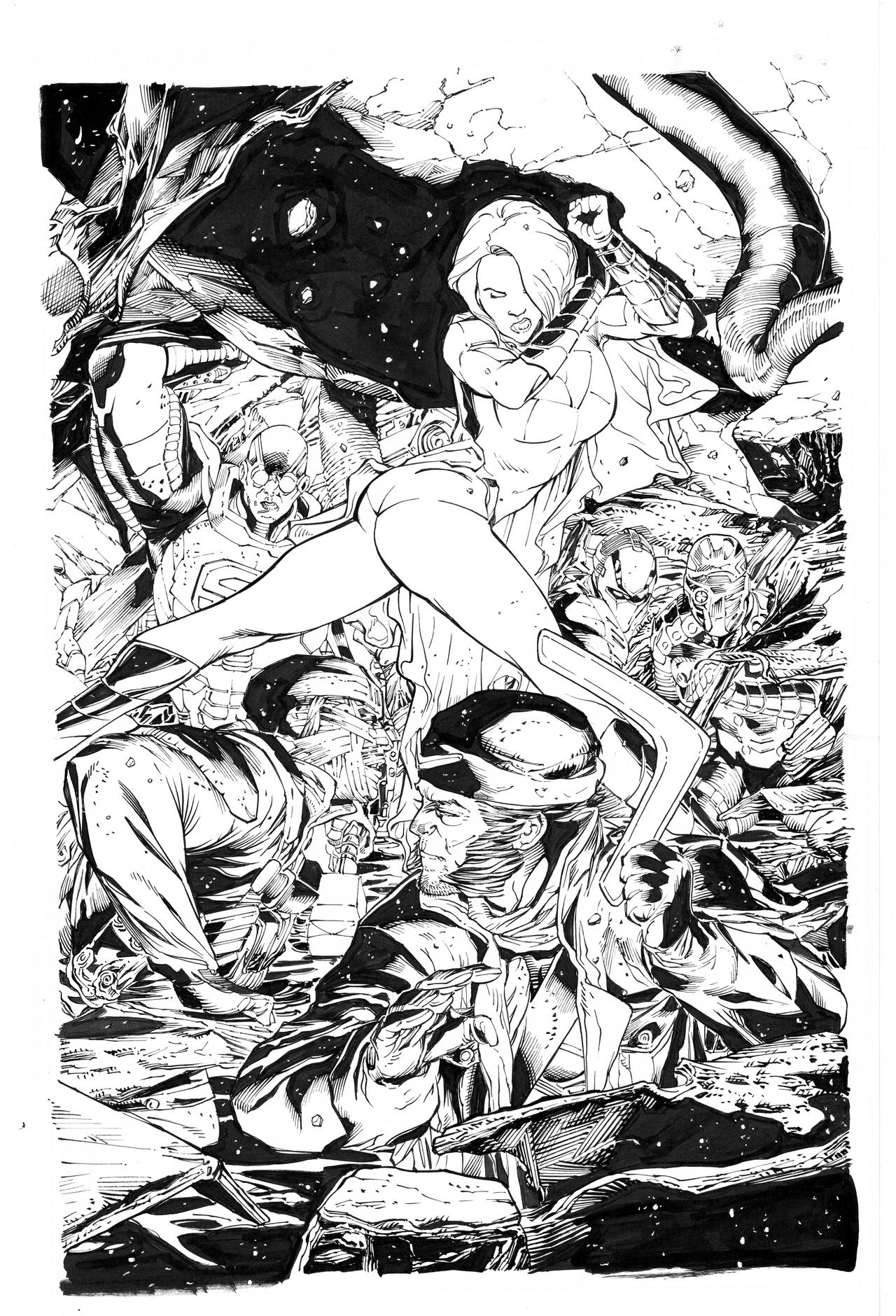 Suicide Squad By Rafa Sandoval inks by Curiel