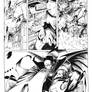 Batman /Azrael By Kitson inks by Curiel