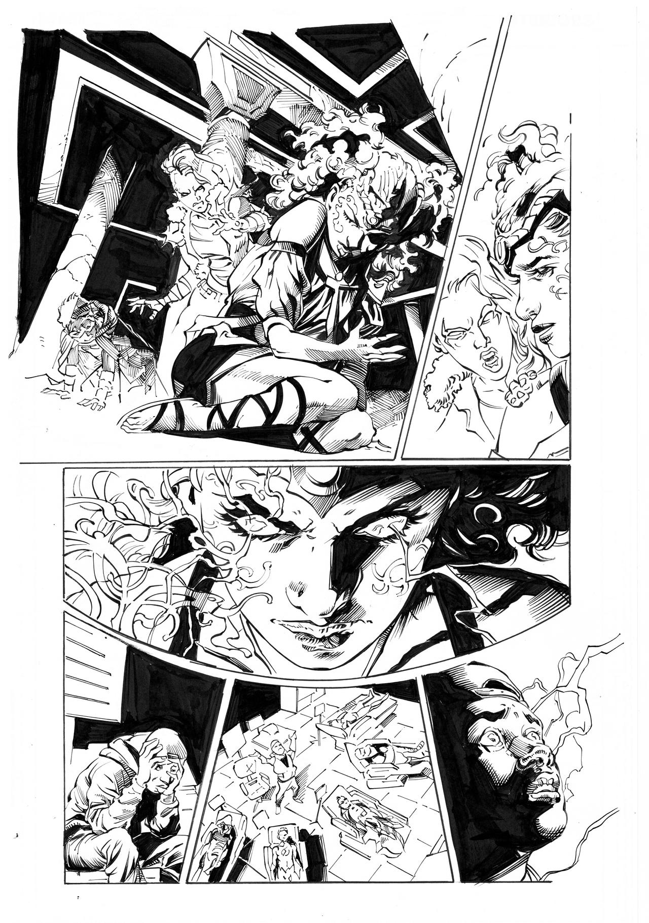 Teen Titans By Pansica inks by Curiel