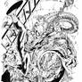 Spiderman By Sergio Davila, inks by Curiel