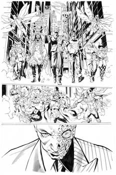 Bat Villains By Hawthorne inks by Curiel