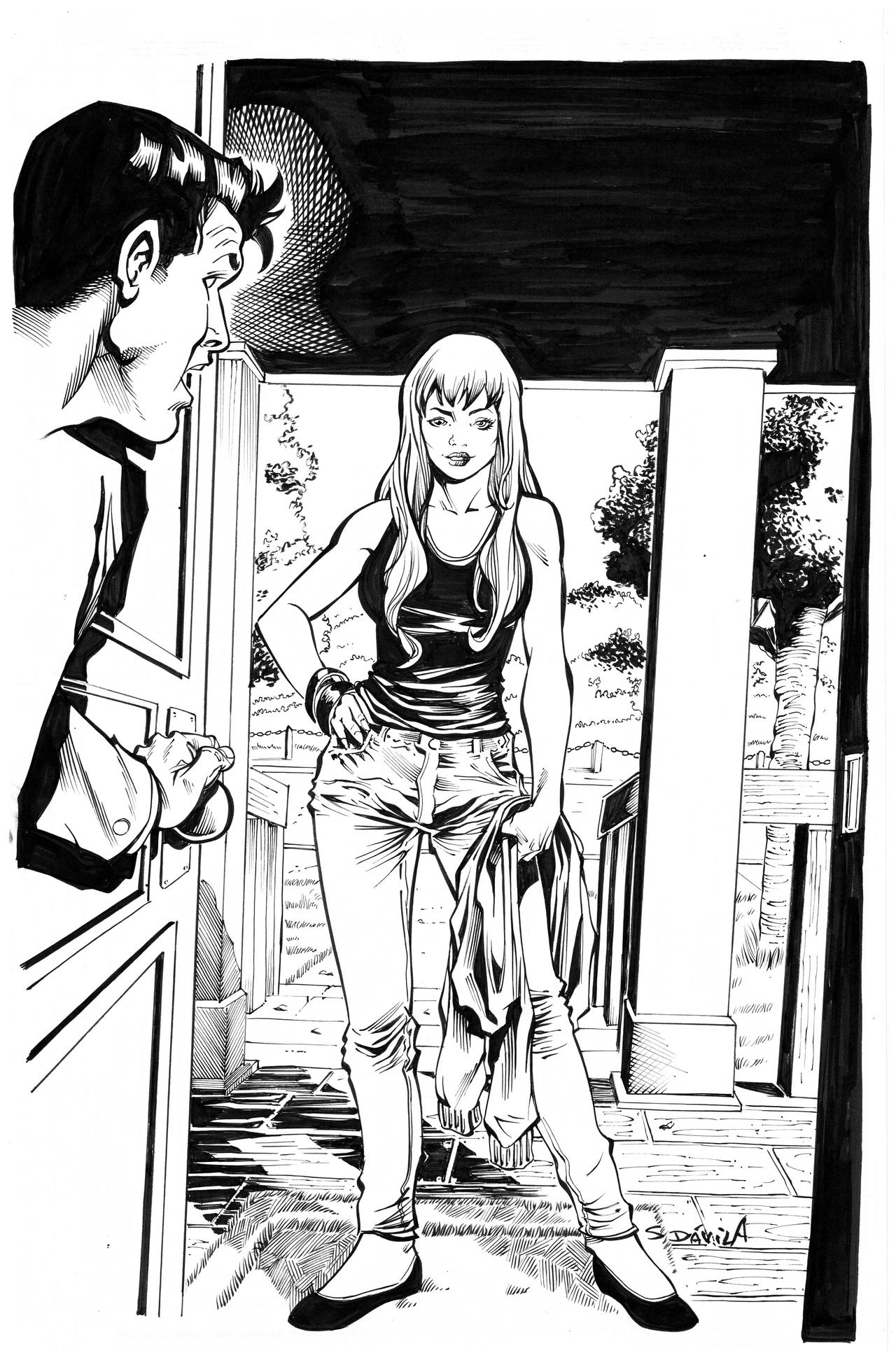 Mary Jane By Sergio Davila inks by Curiel