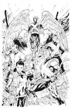 X Men Conver By Netho Diaz inks by Curiel