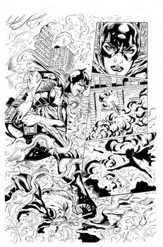 Batgirl By Sampere, inks by Curiel