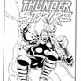 Thunderstrike By Ron Frenz, inks by Curiel