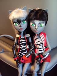 Werecat Twins repaint by mysteriousmage
