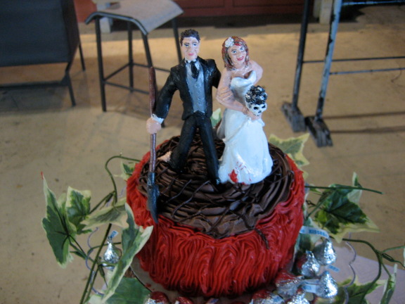 Wedding Cake Topper - Front