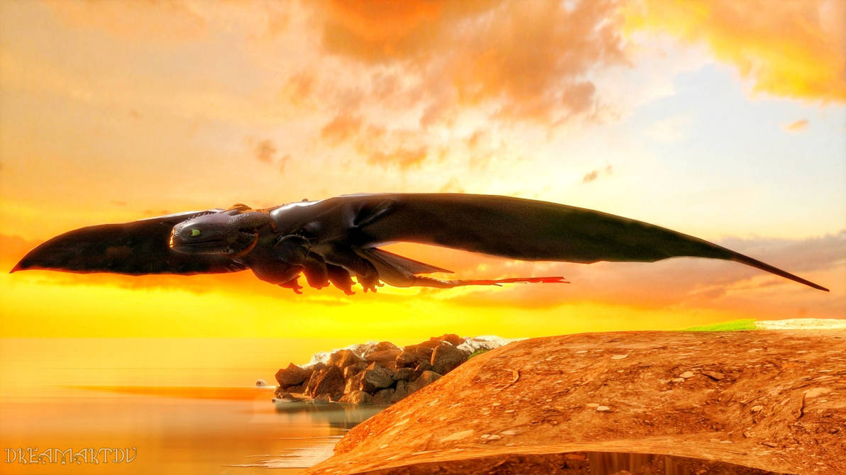 Toothless With Wind Toothless by DreamArtDV on DeviantArt