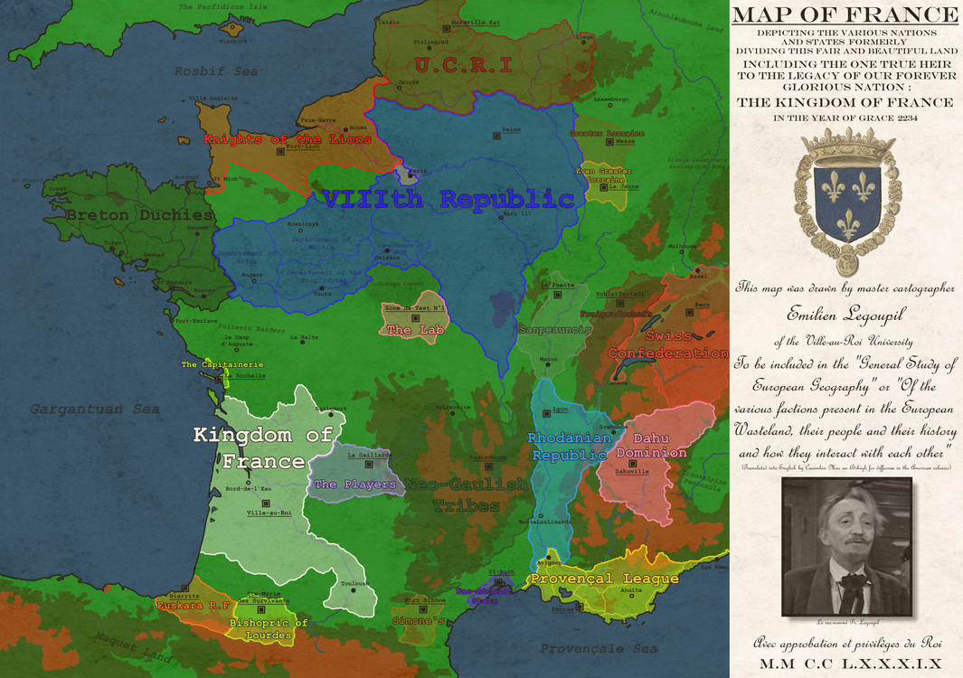 Fallout : Europe - A map of the French Wasteland by Tezcatlipoca-lf on ...