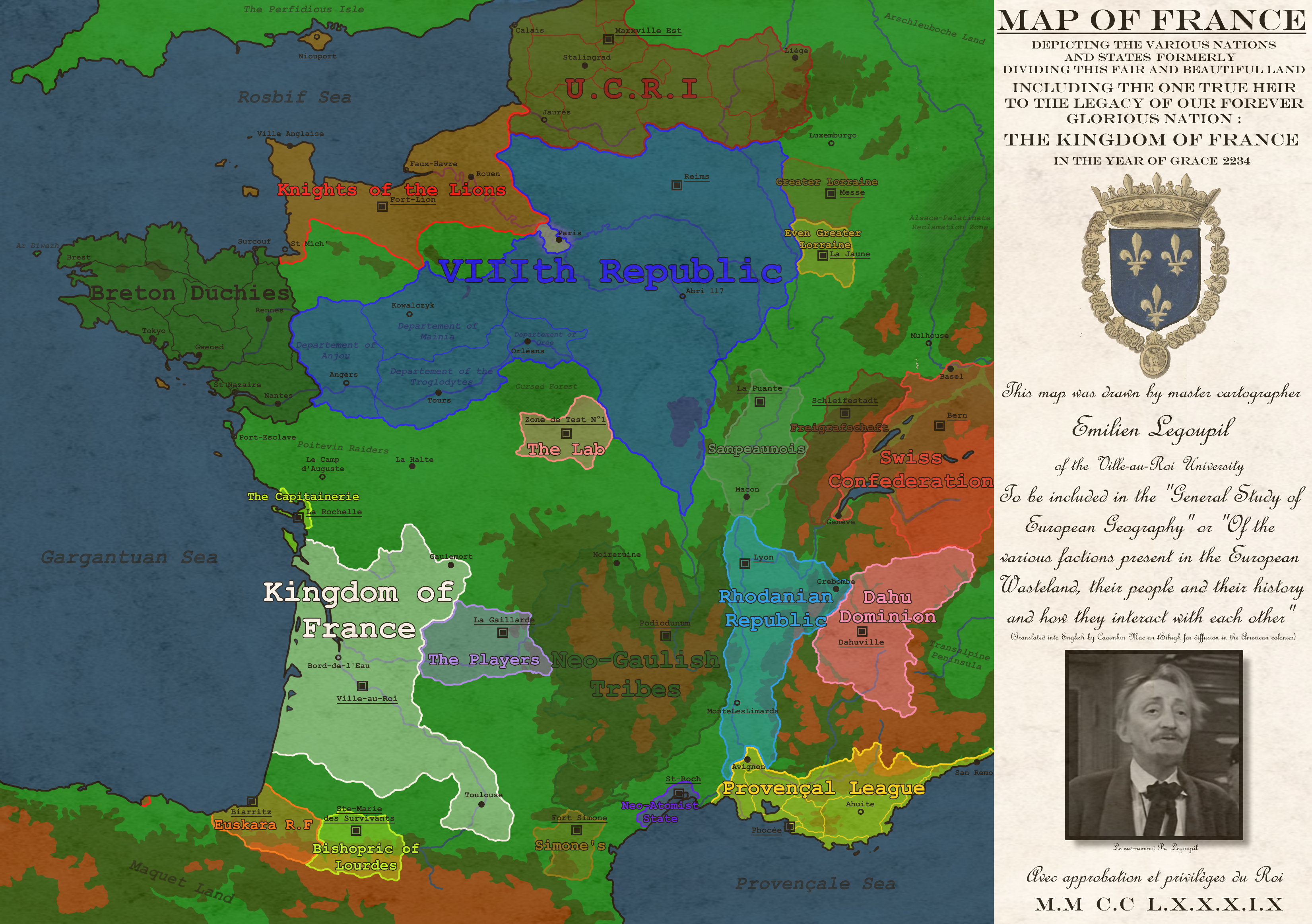 Fallout : Europe - A Map Of The French Wasteland By Tezcatlipoca-Lf On  Deviantart