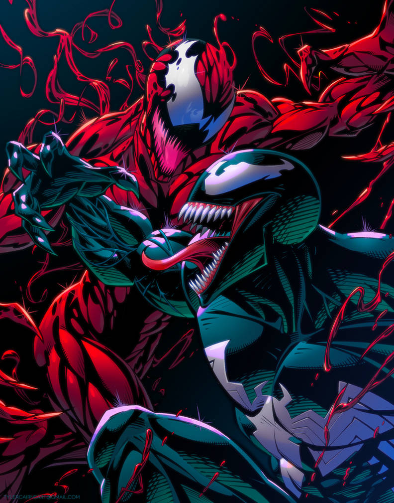 Carnum VenomvsCarnage by tylercairnsart on DeviantArt