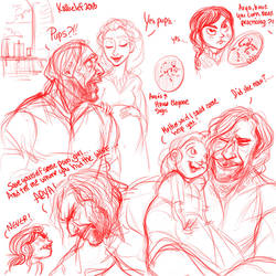 Clegane/Stark sketchdump