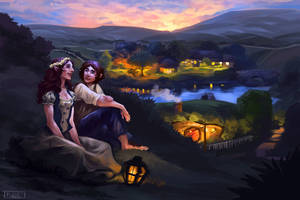 Dusk In the Shire (commission)