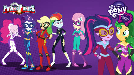 Equestria Girls (Power Ponies) Wallpaper