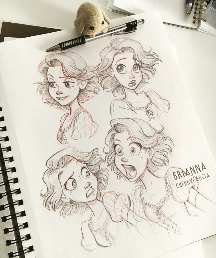 Expressões de Rapunzel por briannacherrygarcia