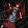 Cat girl caught web