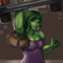 She-Hulk by aberrantkitty
