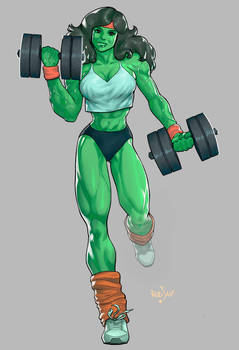 She-Hulk by adagadegelo